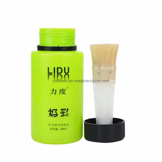 Bottiglia di colla adesiva professionale da ping pong da 250 ml 300 ml per produzione in fabbrica