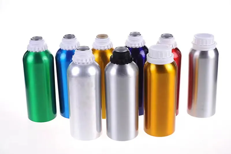 Bottiglia in alluminio per pesticidi/prodotti chimici/cosmetici/olio essenziale/bottiglia in alluminio per colla