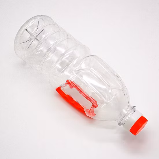 Bottiglia rotonda trasparente di olio d'oliva Bottiglia vuota di plastica per olio da cucina con manico