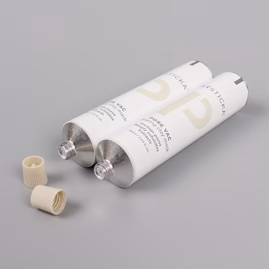 Tubi di dentifricio vuoti in alluminio da 5 ml e 70 mm, con pulsante di apertura, cappuccio dell'ago non sigillato